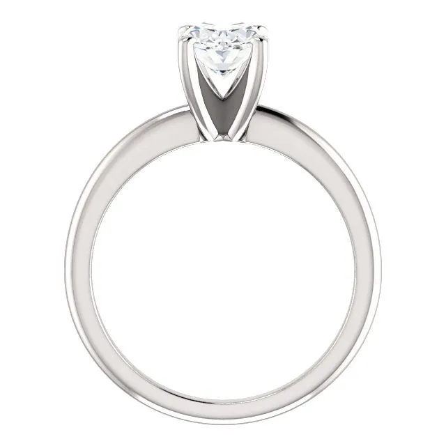 14KT GOLD 1.00 CT OVAL DIAMOND SOLITAIRE RING