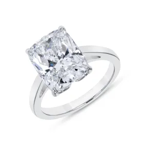5.03CT Solitaire Cushion Cut Diamond Ring
