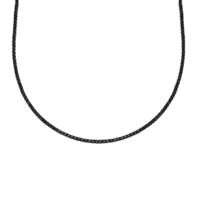 5.06ct Black Diamonds 18K Gold Long Necklace
