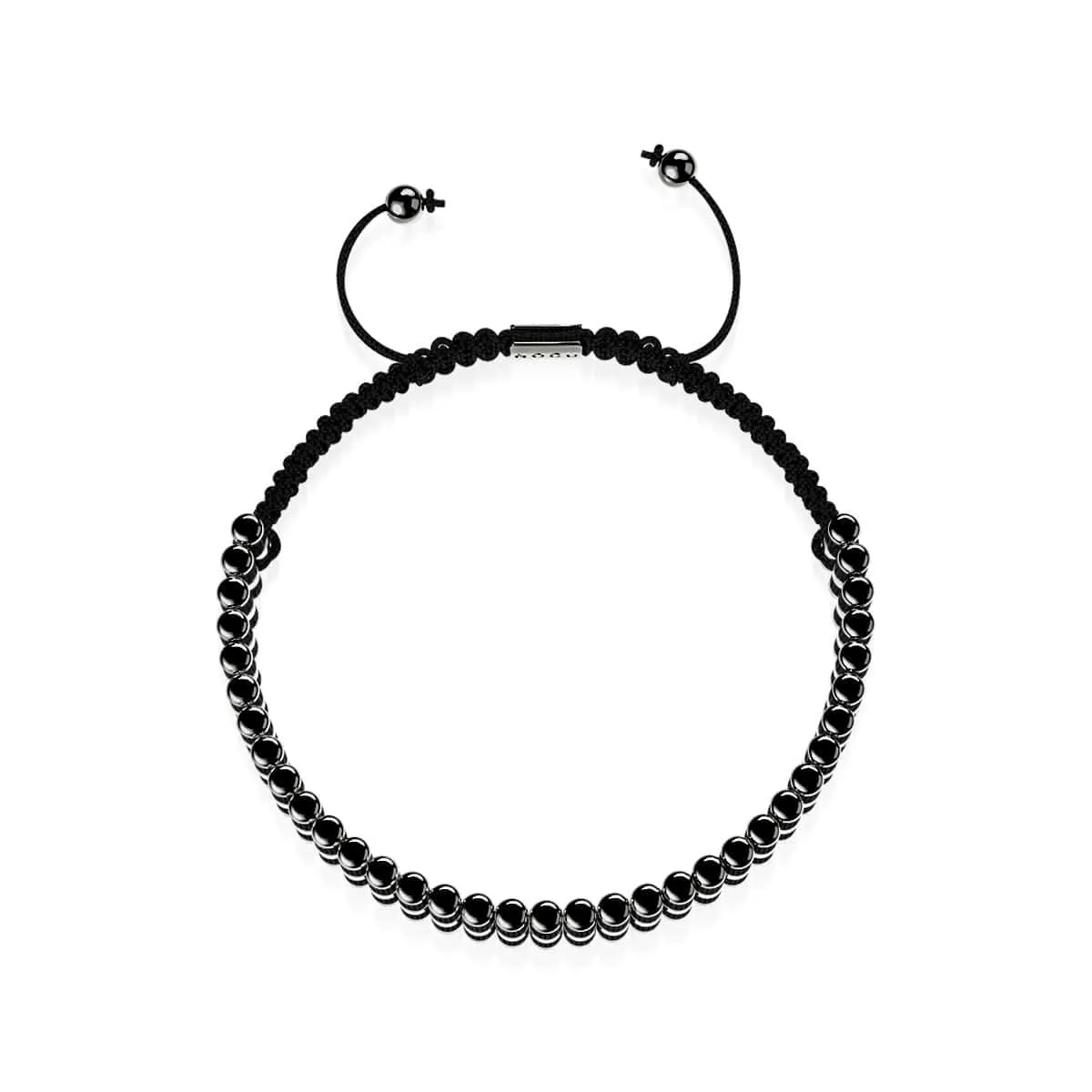 Amici | Gunmetal | Black | Macrame Bracelet