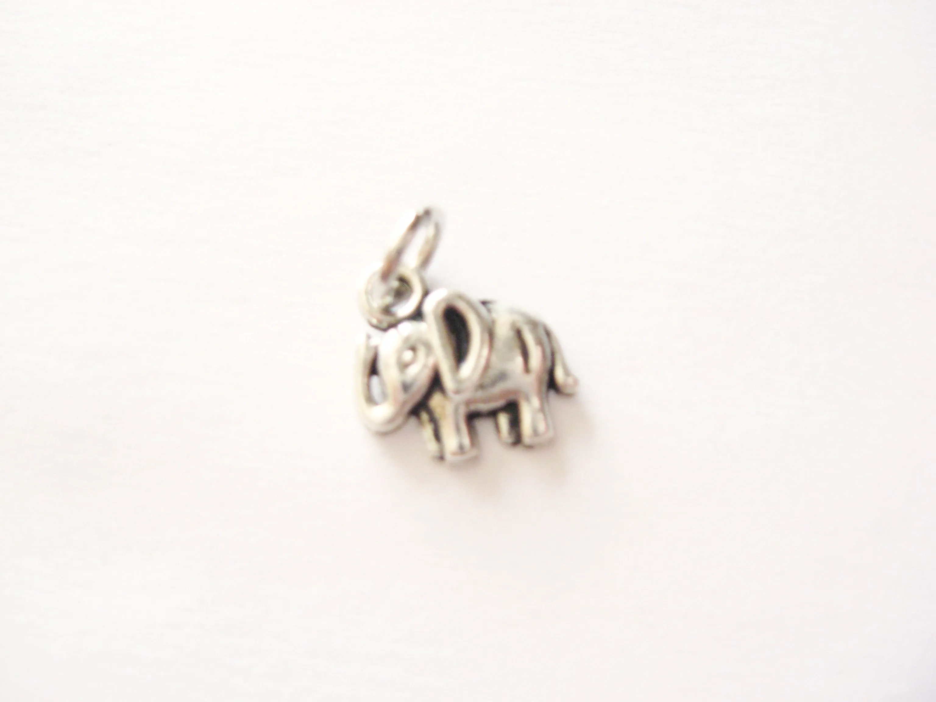 Antique Silver Elephant Pendant Charms