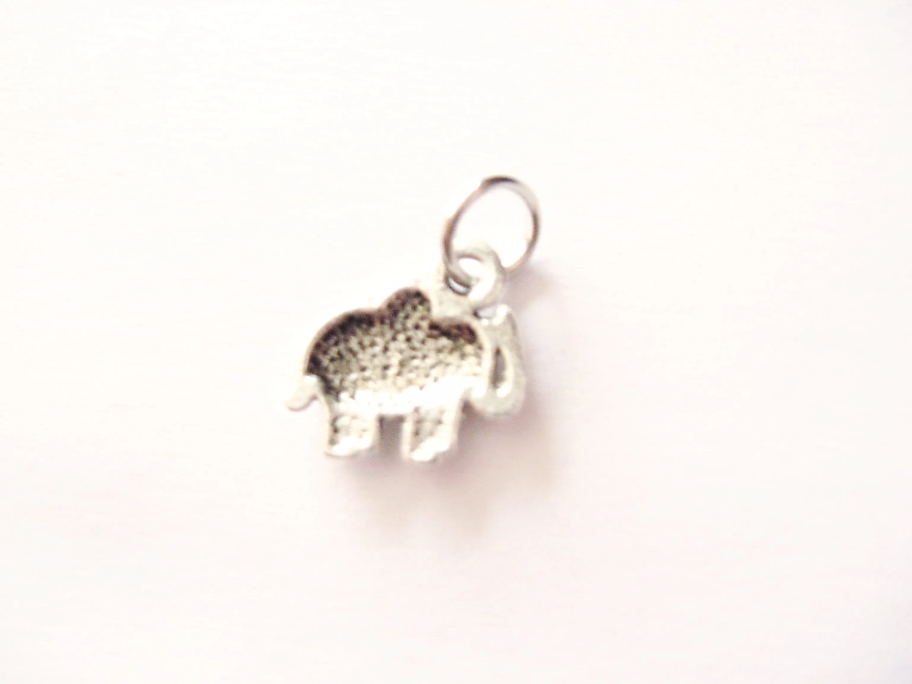 Antique Silver Elephant Pendant Charms