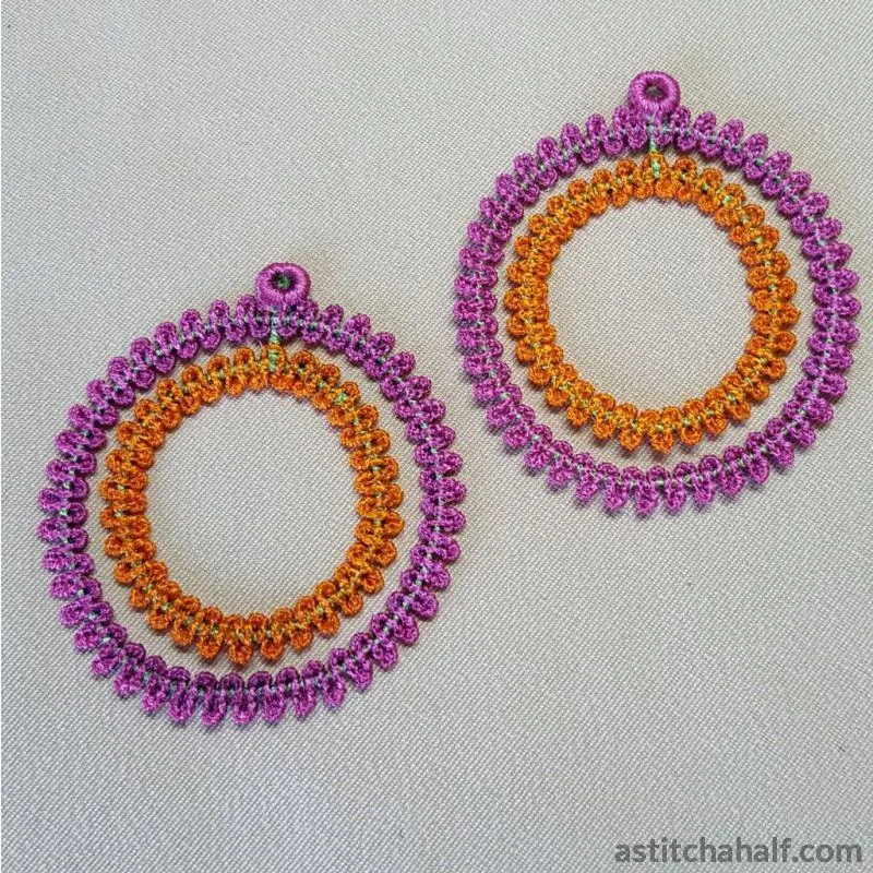 Big Hoop Freestanding Lace Earrings