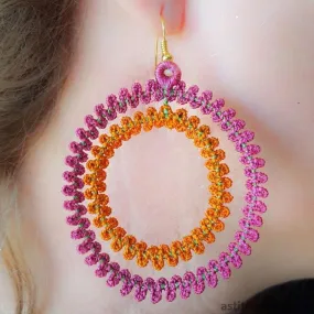 Big Hoop Freestanding Lace Earrings