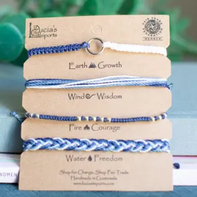 Blueberry Element Bracelet Set of 4