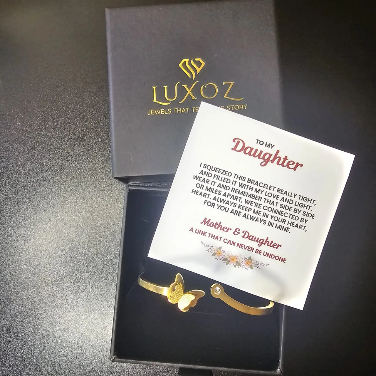 Butterfly Bracelet-Mother Daughter Linked Together