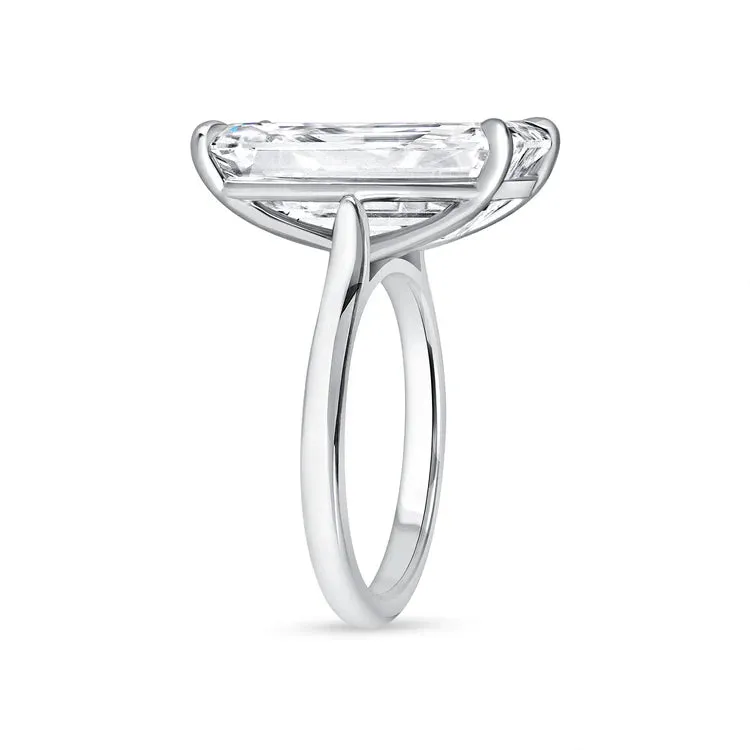 Emerald Cut Diamond Solitaire Ring