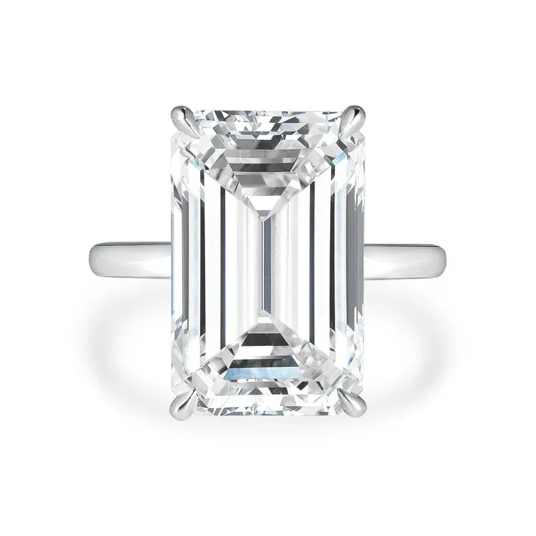 Emerald Cut Diamond Solitaire Ring