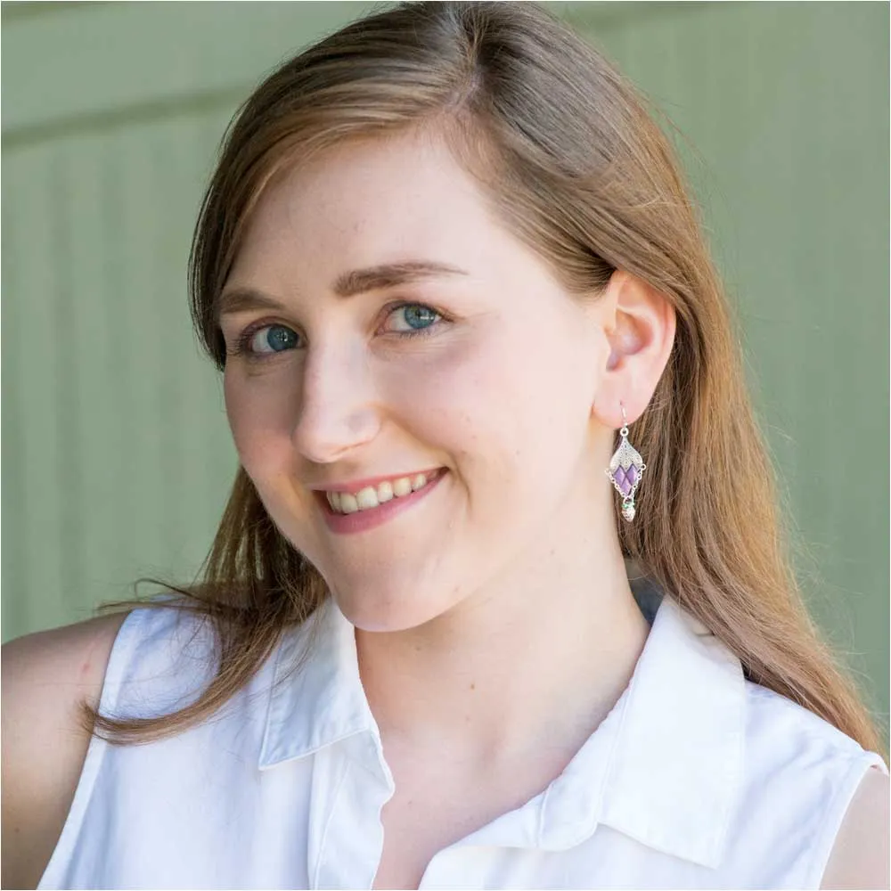 Geometric Grape Cluster Earrings (Reboot)