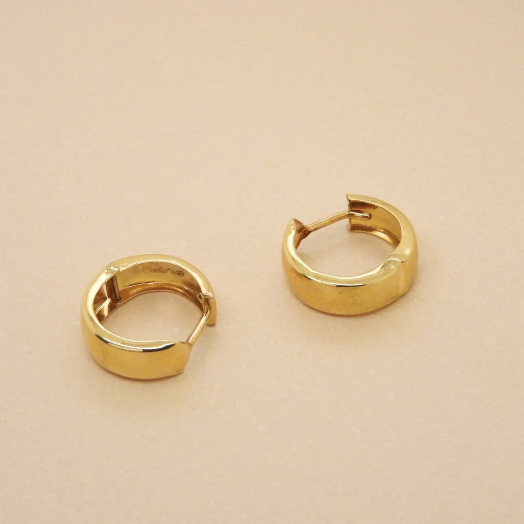 High Polish Huggie Earring