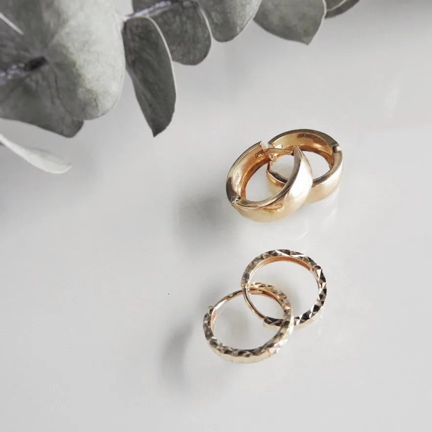 High Polish Huggie Earring