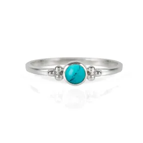 Holi Jewel Stacking Ring - Turquoise