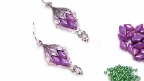 How to Make the Geometric Grape Cluster Earrings