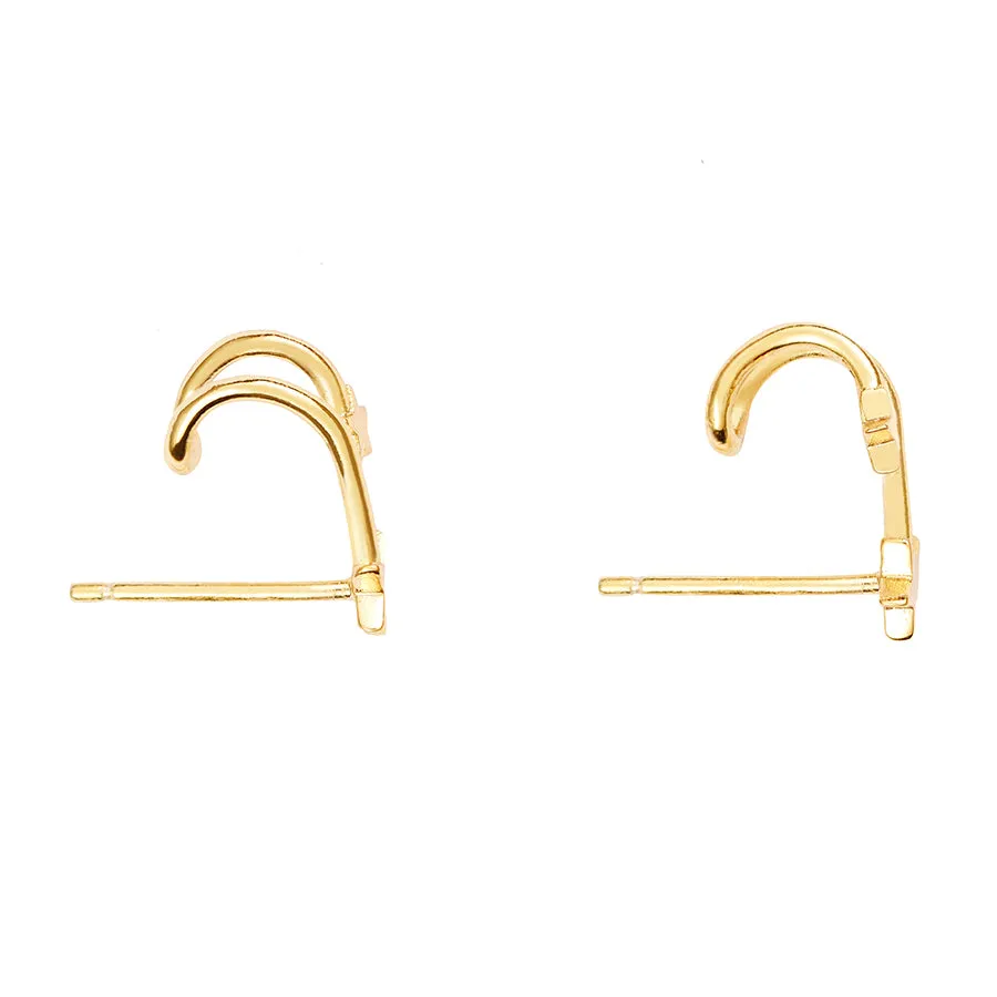 In The Stars Gold Huggie Earrings
