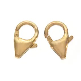 Lobster Clasps, Curve 10mm, 14K Gold-Filled (2 Pieces)