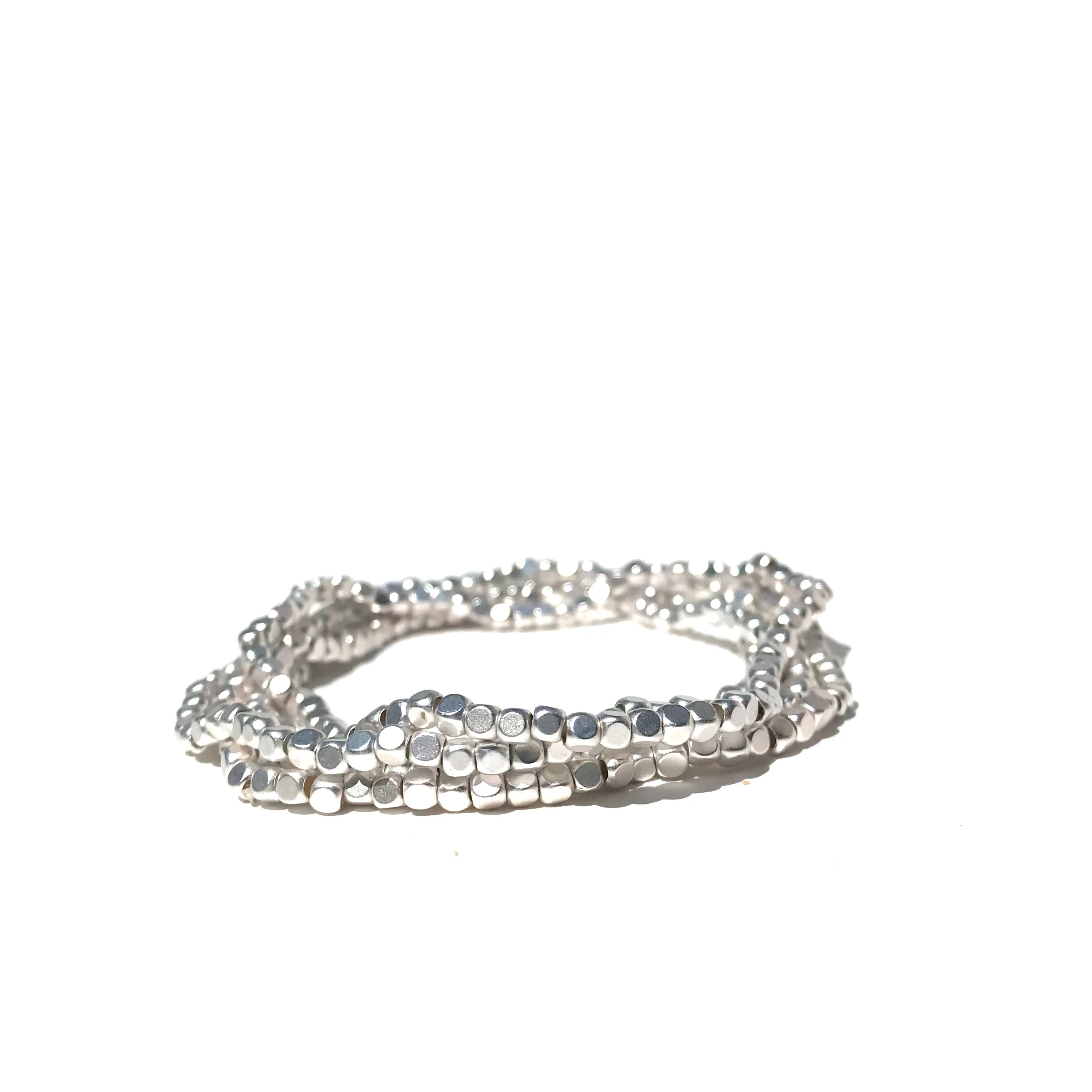 METAL BEADED STRETCHY BRACELET
