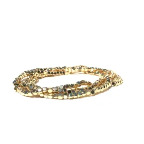 METAL BEADED STRETCHY BRACELET