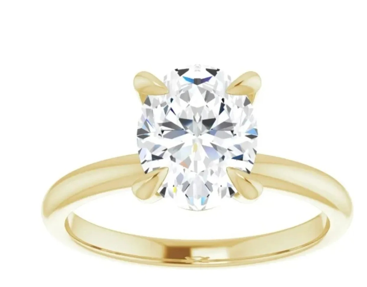 Moissanite Solitaire Engagement Ring Rush Fee 2 Weeks Production Time | Rings MUST Be Paid In FULL to Activate Rush Fee